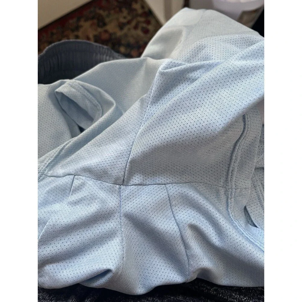 Fair Harbor Shorts Mens Medium Blue Lined Swim Trunks Stretch Colorblock Striped